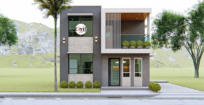 Desain rumah tingkat minimalis 2019