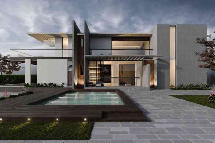 Desain rumah modern 3d