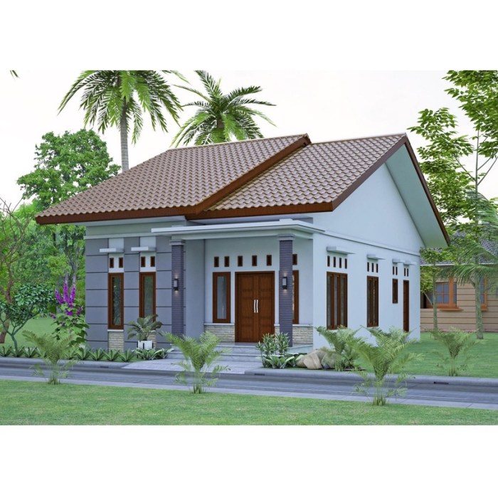 Desain rumah ukuran 7x14m