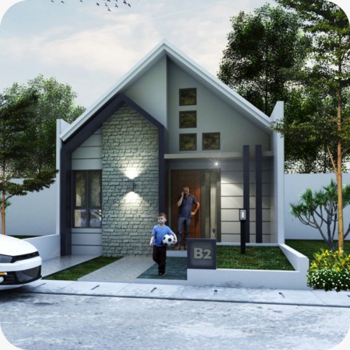 Desain rumah perumahan type 36