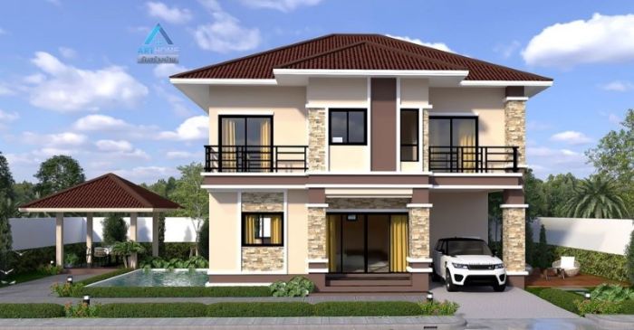 Foto desain rumah minimalis 2 lantai