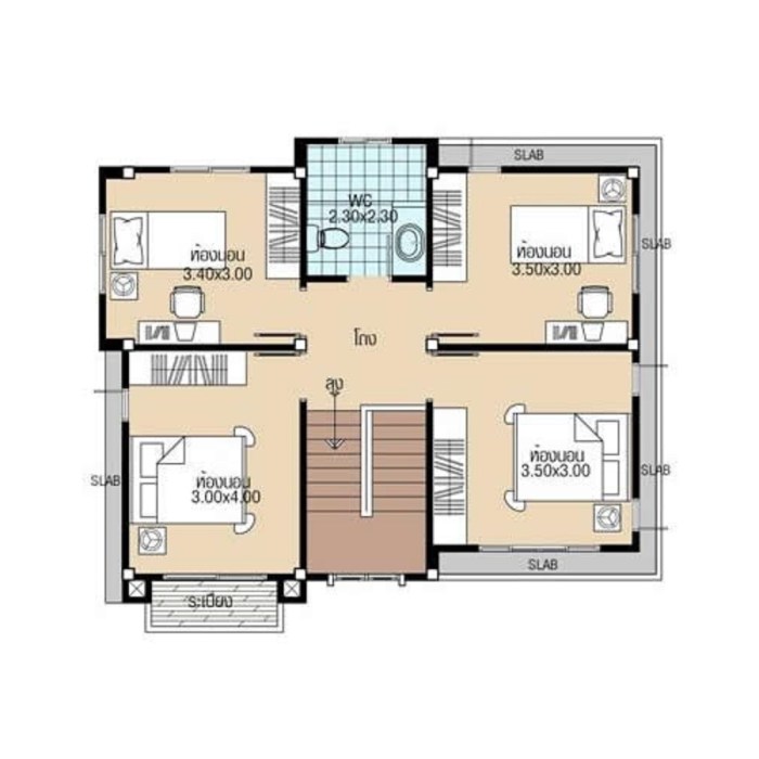 Desain rumah ukuran 8x8