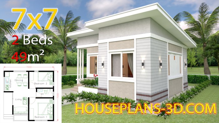 Desain rumah sederhana 7x20