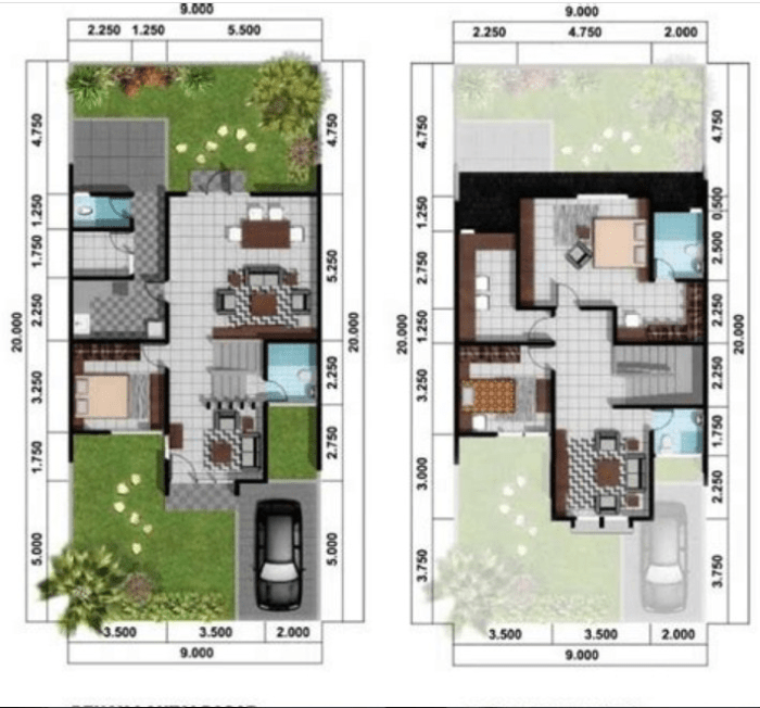 Desain rumah ukuran tanah 7x10