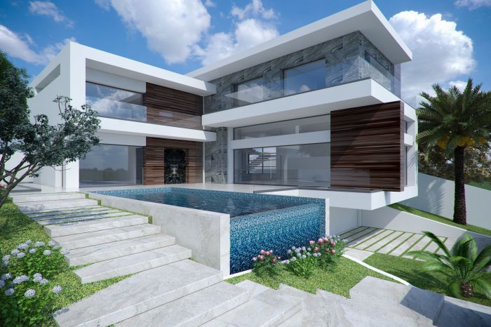 Desain rumah modern 3d