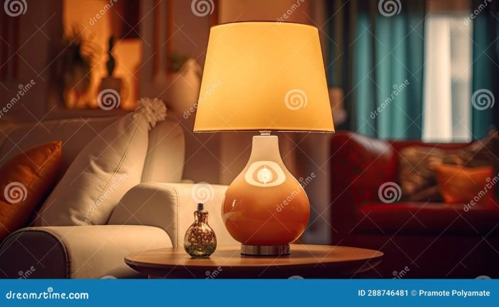 Lampe in wohnzimmer