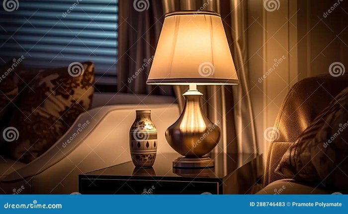 Lampe in wohnzimmer